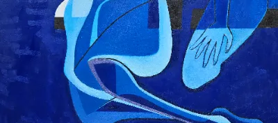 Vibrant abstract landscape