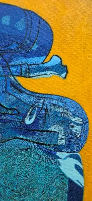 Vibrant abstract painting