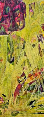Vibrant cityscape painting
