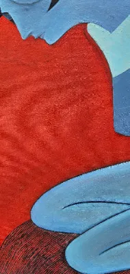زور گویی که روی زمین نشسته