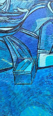 Vibrant abstract painting