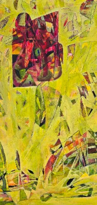 Vibrant cityscape painting