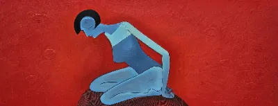 زور گویی که روی زمین نشسته