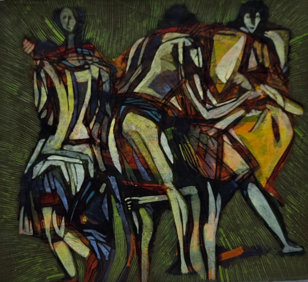 Colorful abstract painting