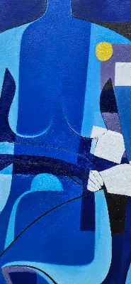 Vibrant abstract landscape