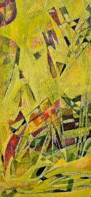 Vibrant cityscape painting