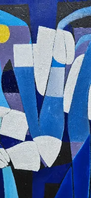 Vibrant abstract landscape