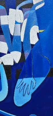 Vibrant abstract landscape