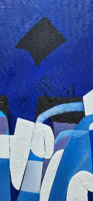 Vibrant abstract landscape