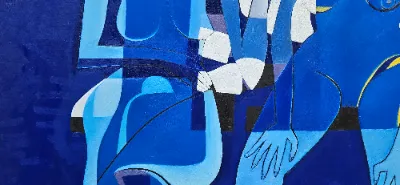 Vibrant abstract landscape