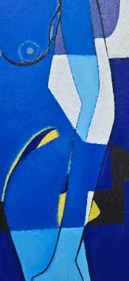 Vibrant abstract landscape