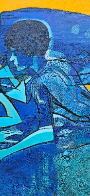 Vibrant abstract painting