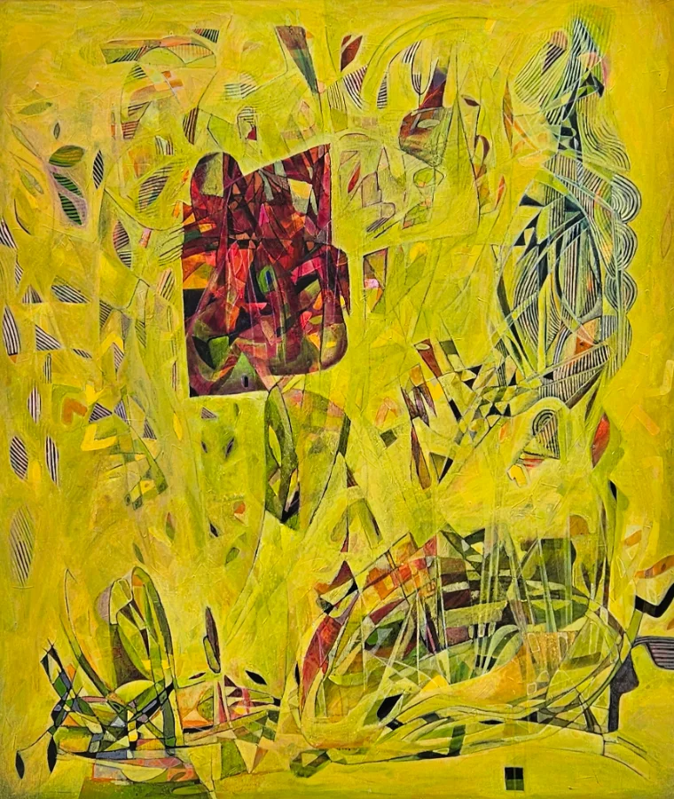 Vibrant cityscape painting